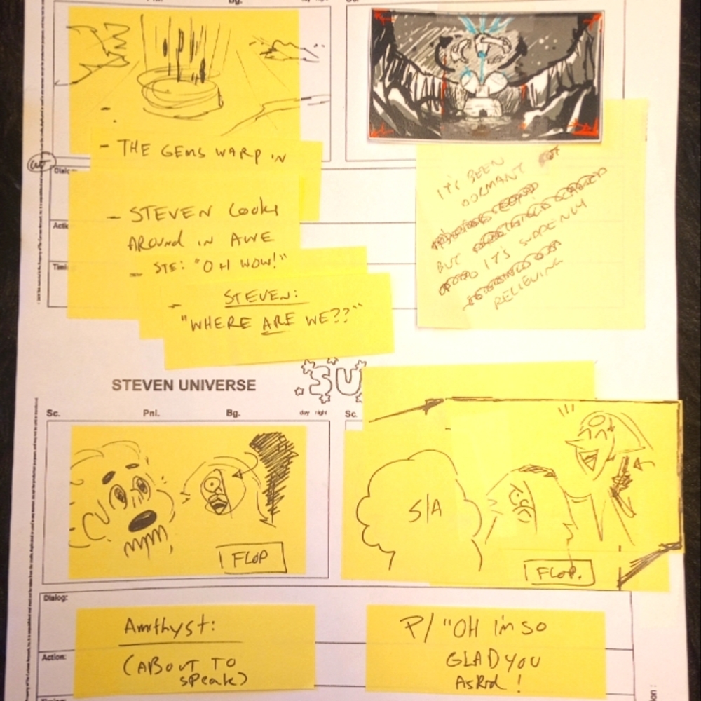 SU Coach Steven "Pearl Interrupts" Production Thumbnail Storyboard - Raven…